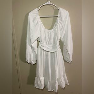 White dress xs but runs like a s/m